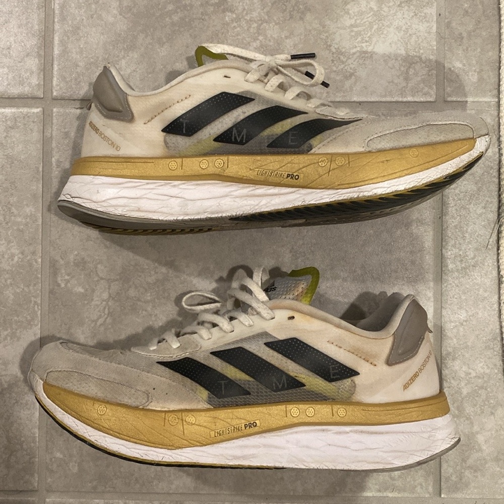 Adidas Adizero Boston 10 TME TinMan Elite Gold Running Shoes GY4929 Sz 9